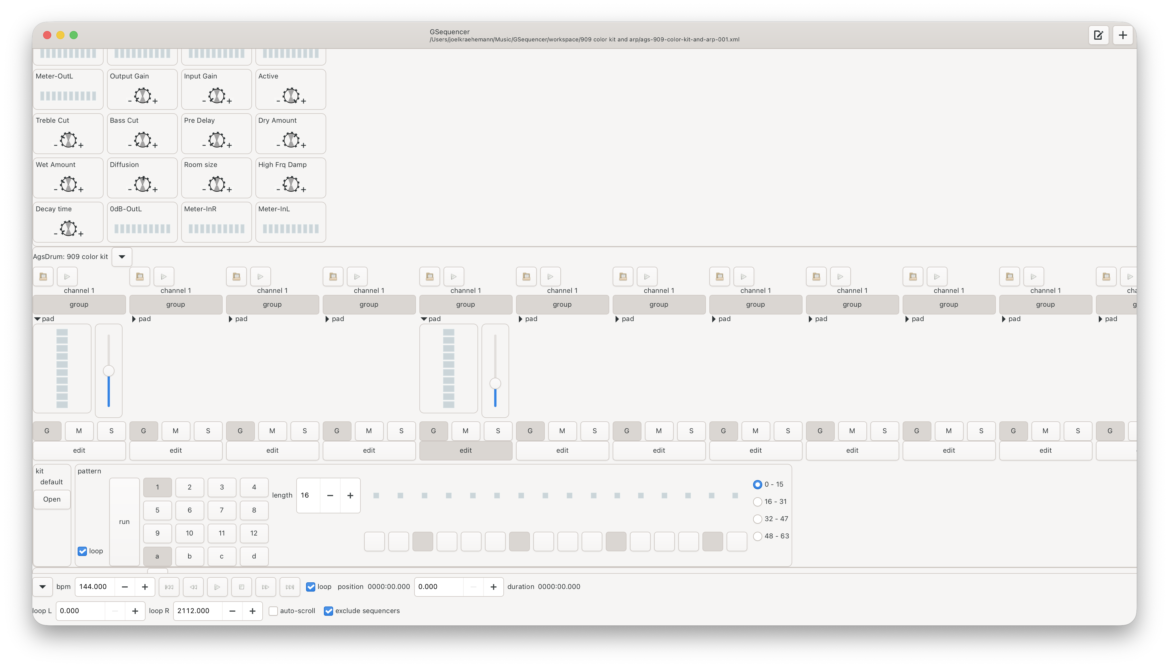 GSequencer screenshot drum