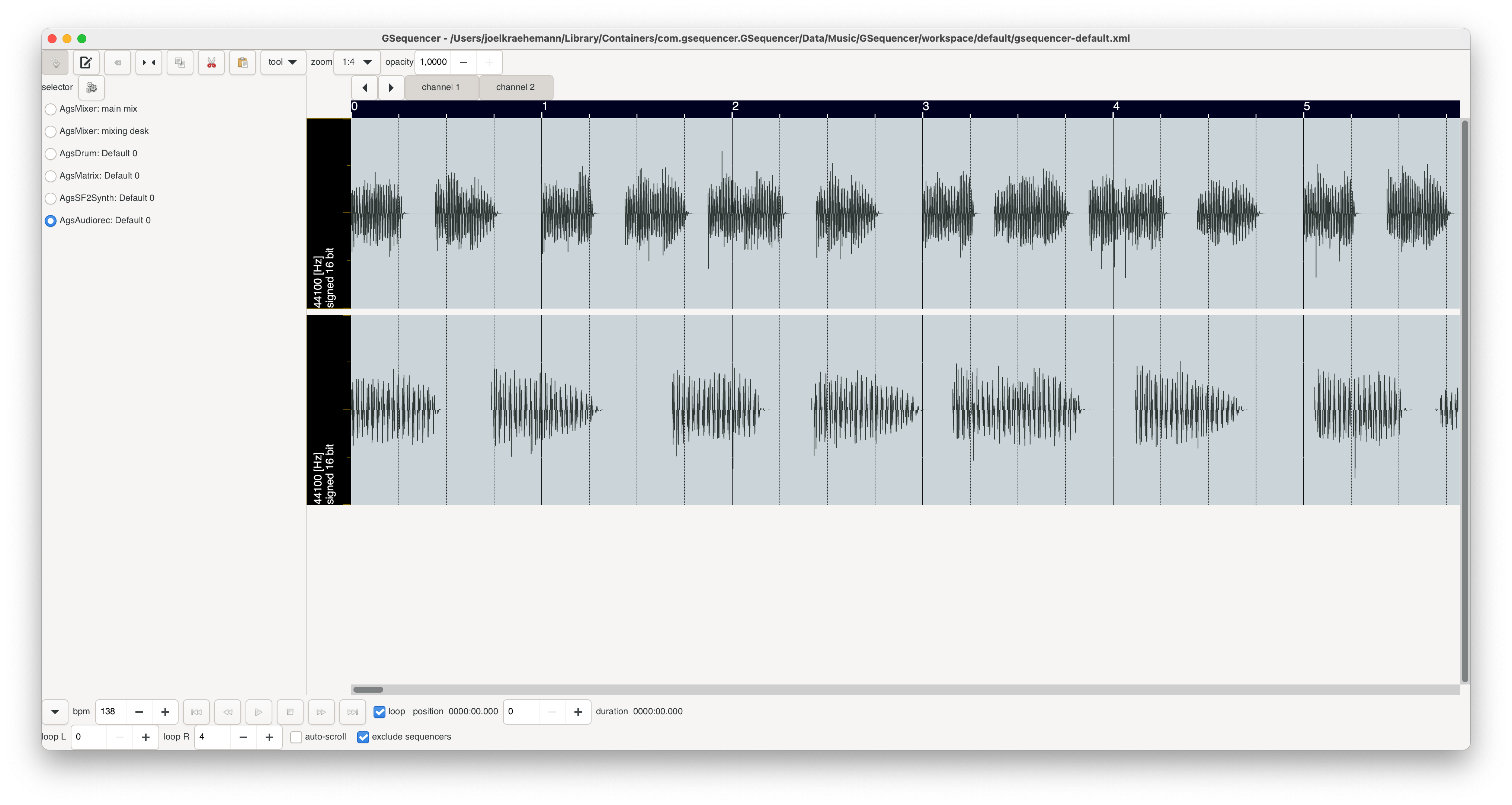 GSequencer wave form editor